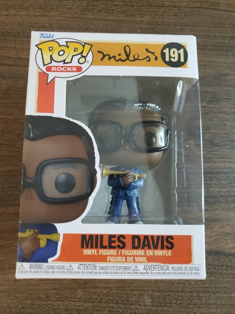 Funko Pop Rocks Jazz Miles Davis Vinyl Figure with Trumpet NIB