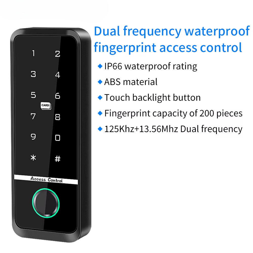 Waterproof Outdoor RFID Keypad Access Control System Kit 125KHz or 13.56MHz