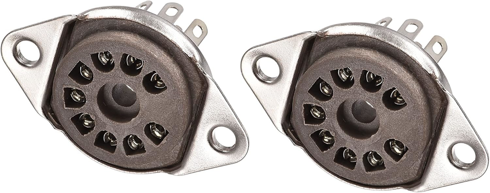 12AX7 12AT7 Tube Socket Pack of 2, Plastic Vacuum Tube Pin Protectors