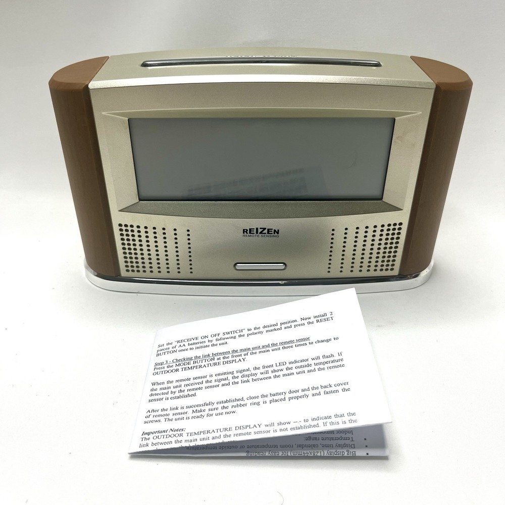 Reizen Atomic Talking Alarm Clock with No Remote Sensor - Tested and Reliable