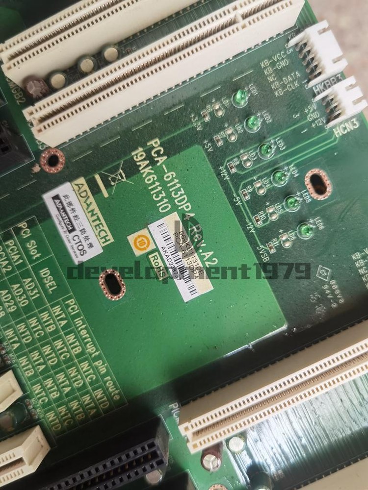 One Used Advantech PCA-6113DP4 Rev.A2 Industrial Computer Backboard IPC-610