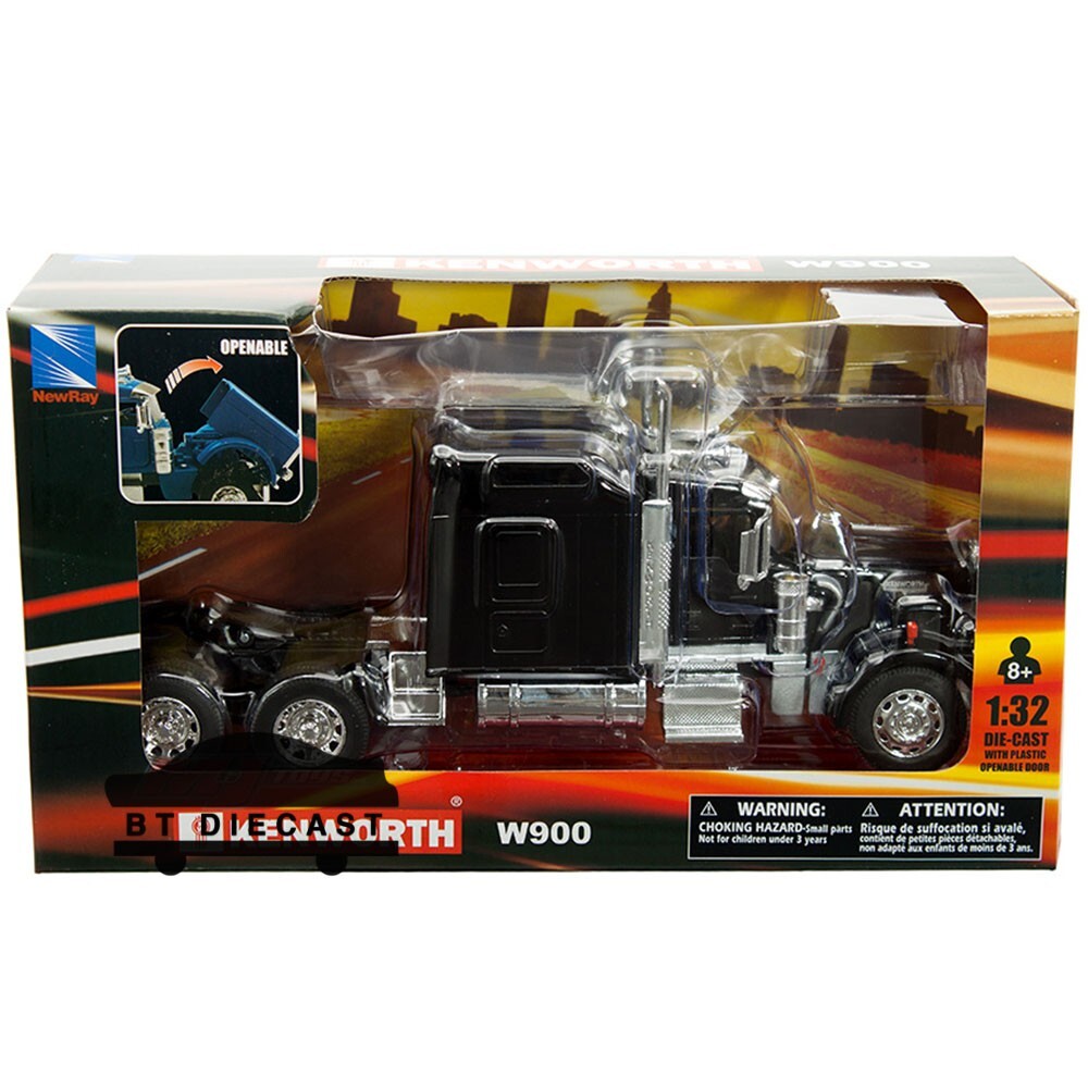 NEW RAY LONGHAULER KENWORTH W900 TRACTOR CAB 1/32 MODEL BLACK SS-53063
