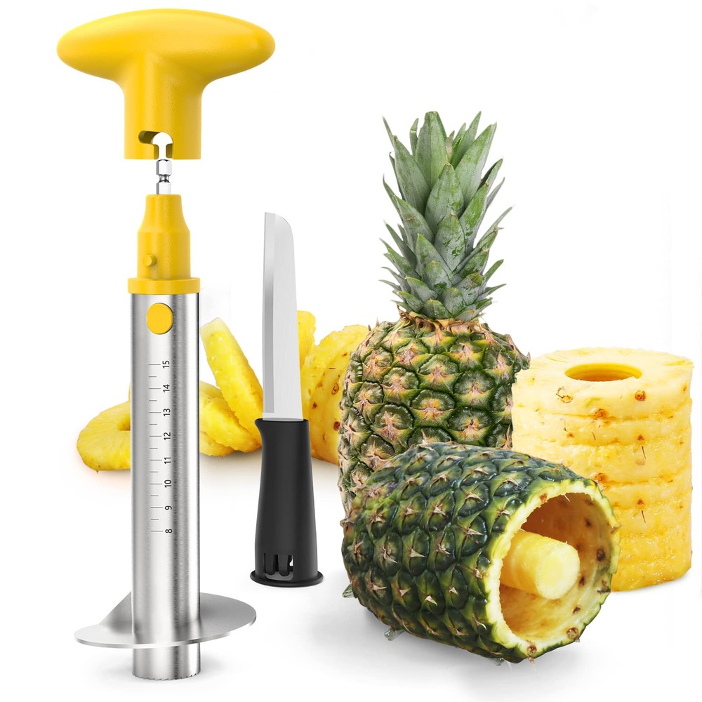 Upgraded Electric and Manual Pineapple Corer with Stainless Steel Knife