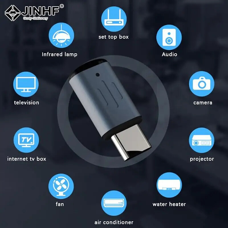 Smart IR Remote Control Adapter Type C for TV App Control  