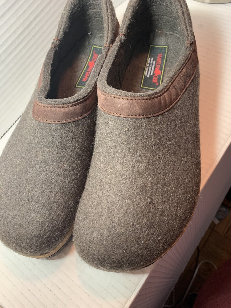 HAFLINGER German 100% virgin wool womens shoes size 9