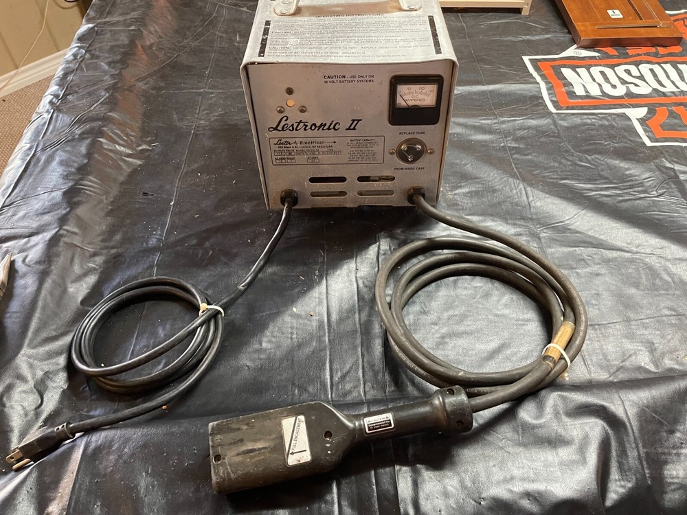 Lestronic II 36V EZGO Golf Cart Charger with New Parts in Excellent Condition