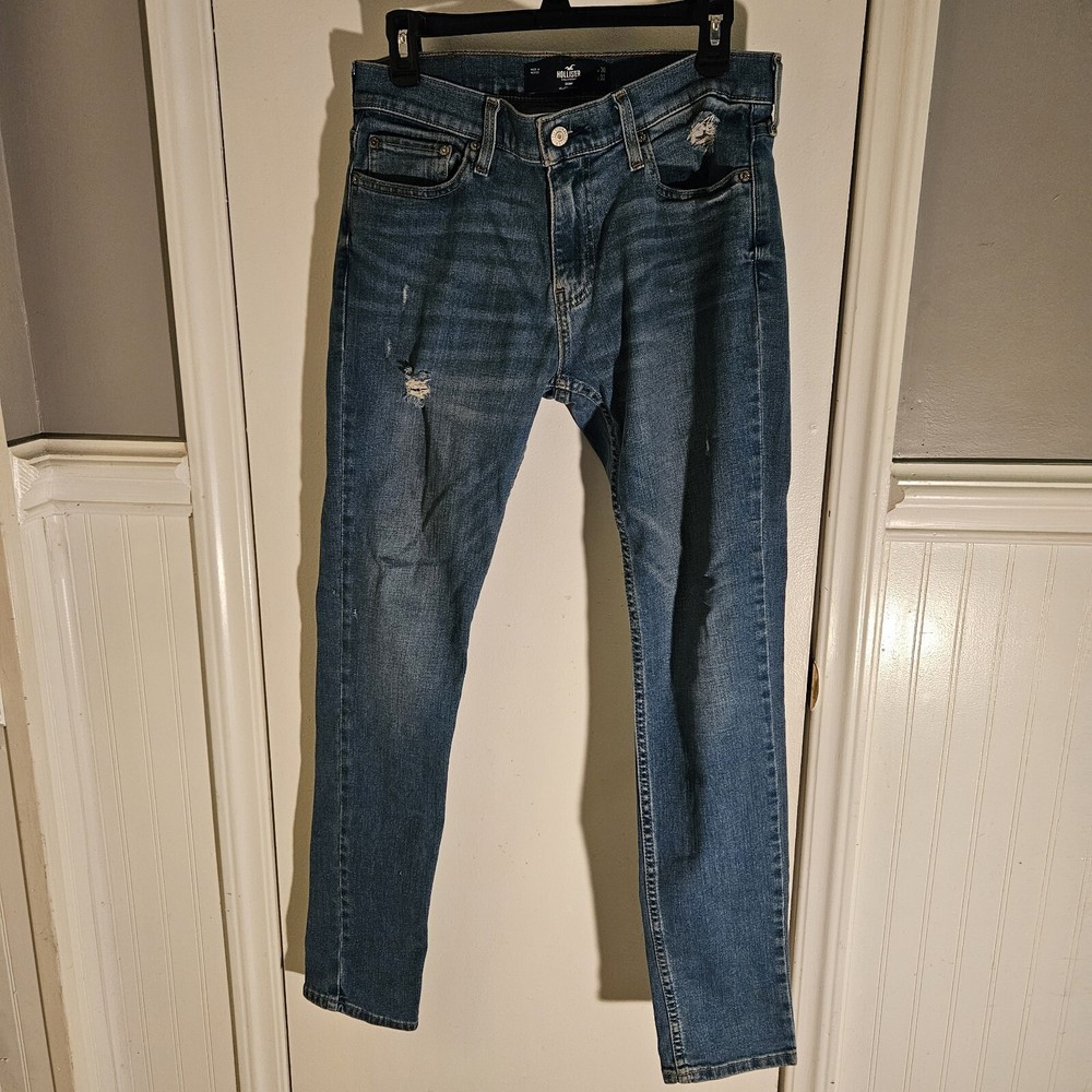 Hollister California Skinny Blue Jeans Mens Size 30x32