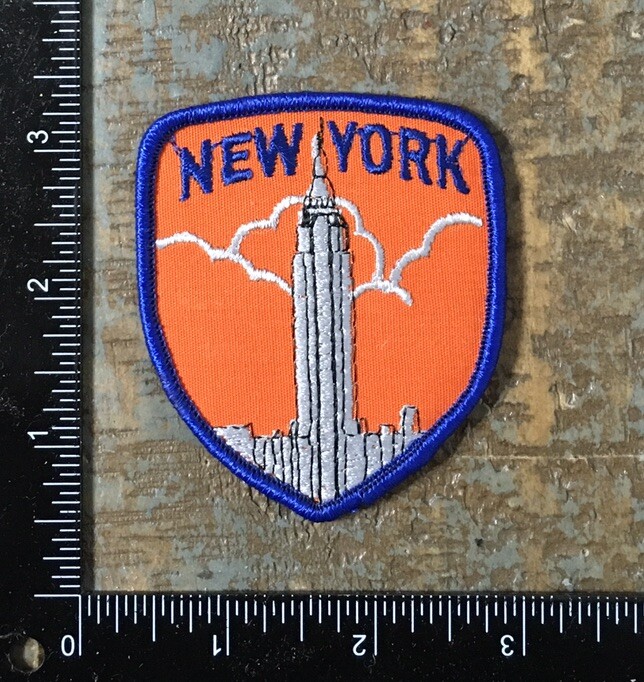 Vintage NEW YORK Empire State Building Travel Souvenir Embroidered Iron-On Patch
