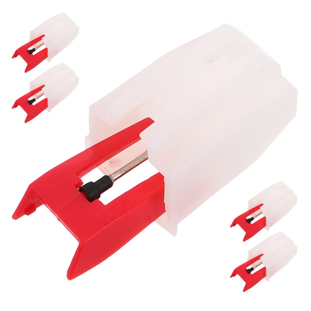 5-pack vinyl record player stylus replacement needles for phonographs