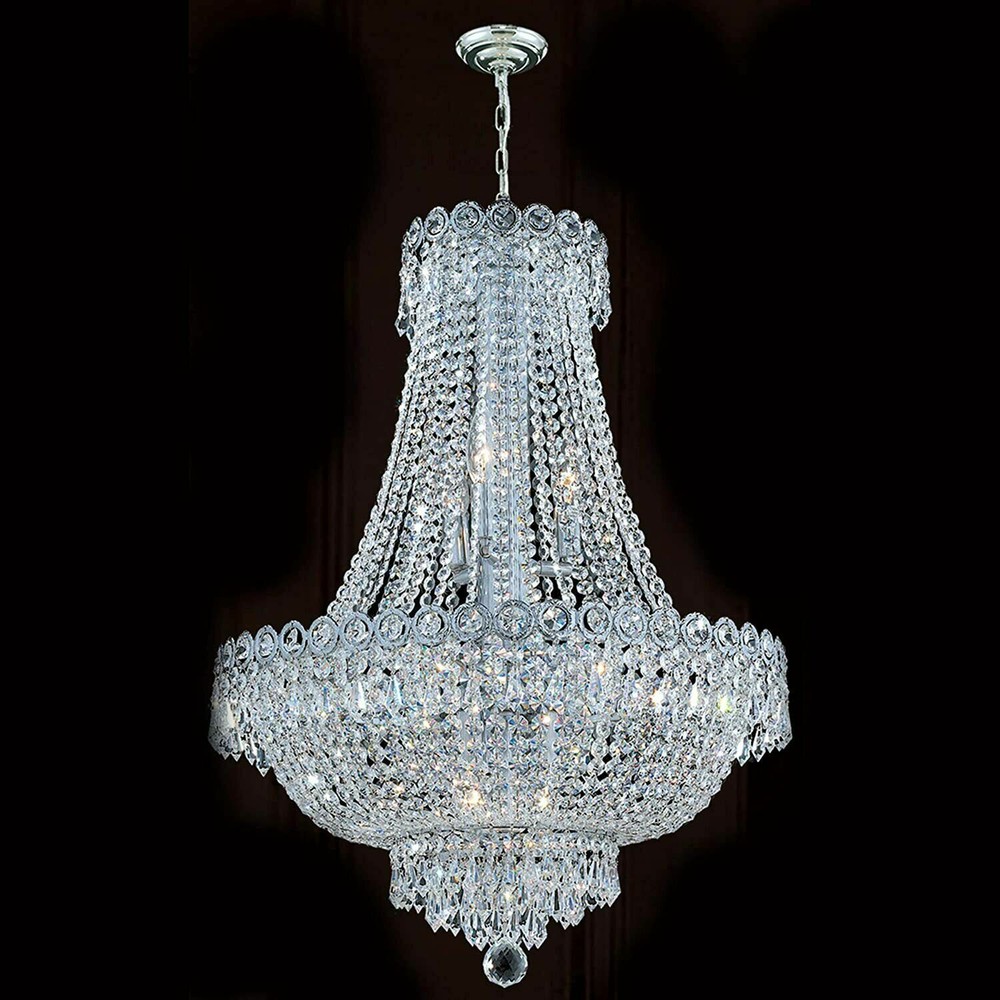 French Empire Crystal Chandelier Lighting Modern Pendant Lamp Hanging Fixtures