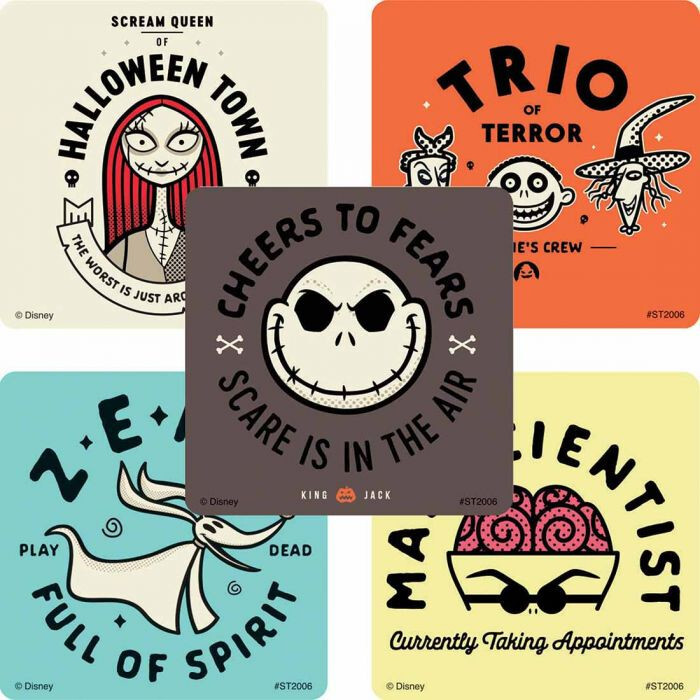 25 Nightmare Before Christmas Stickers, 2.5