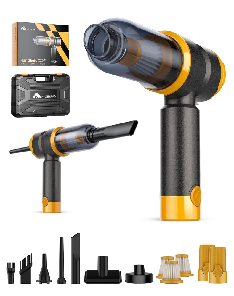 Car Vacuum Portable Cordless,4 in 1 Car Vacuum Cleaner,15000PA High Power Suc...