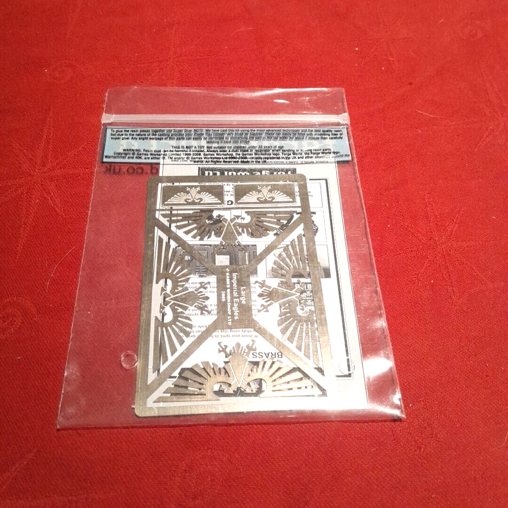 Forgeworld Large Imperial Eagles Brass Etch warhammer