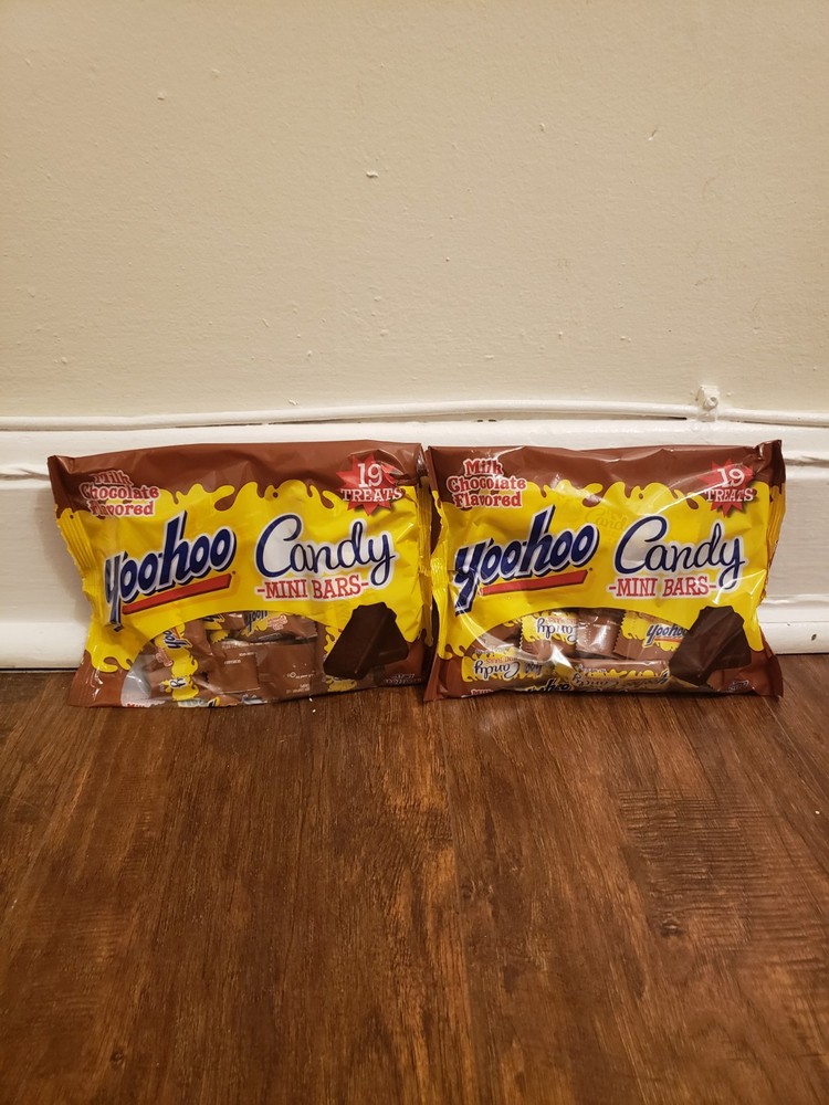Yoo-Hoo Mini Milk Chocolate Candy Bars 19pc Bag 2-Pack 10oz