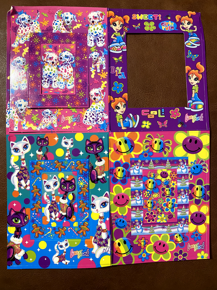 Original 90s Vintage Lisa Frank Pop Out Sheets