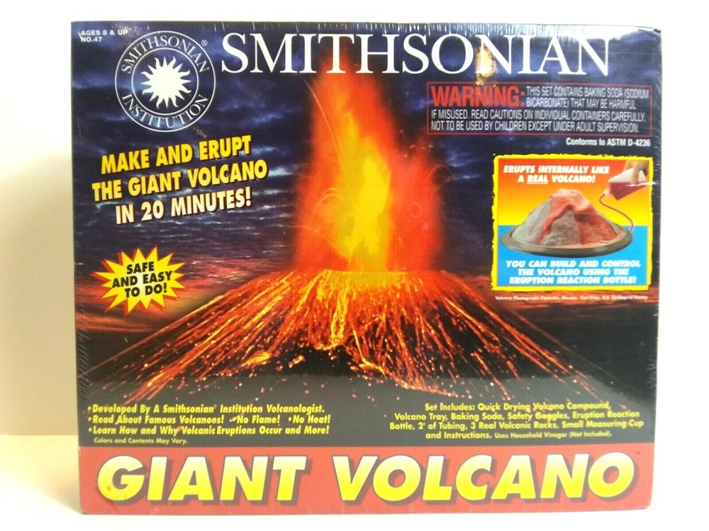 Smithsonian Giant Volcano - NEW In SEALED Box- Safe and Easy Ages 8 And Up
