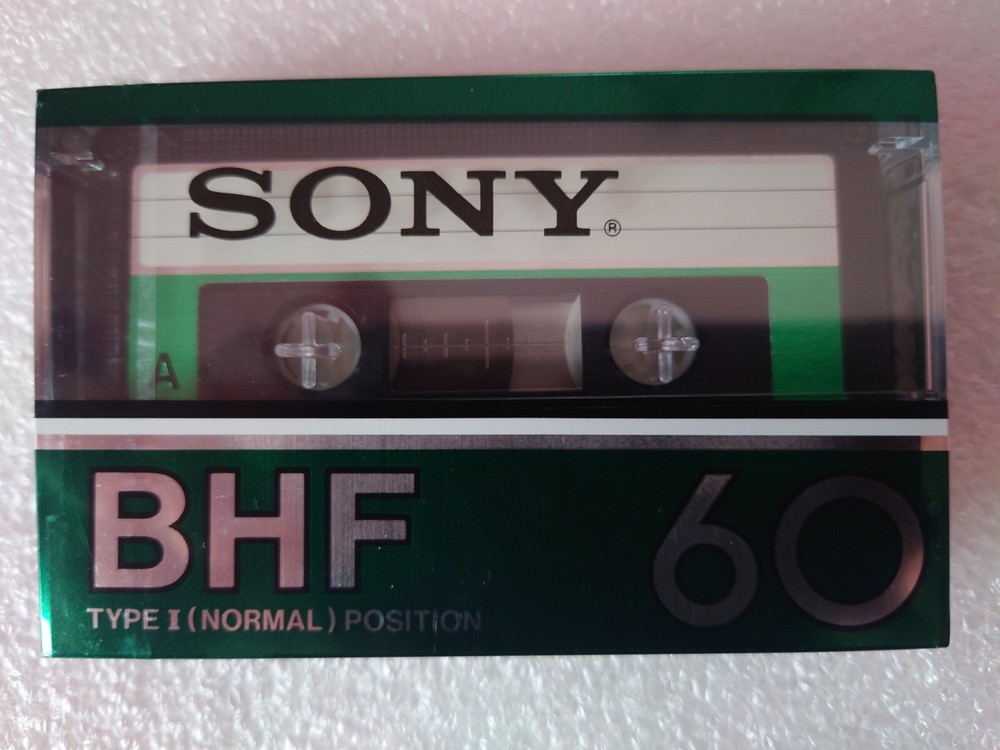 Sony BHF 60 blank audio cassette tape brand new sealed rare vintage
