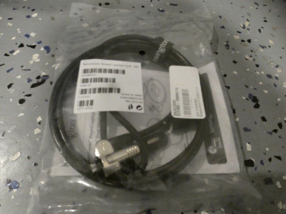 Brand New Kensington NanoSaver Keyed Laptop Lock Security Cable - K64445M