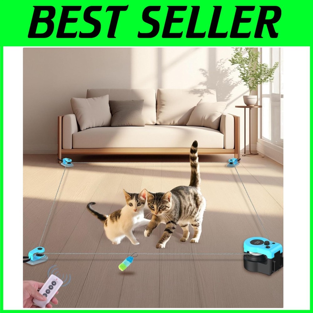 Feather Cat Toys - Interactive Indoor Chase, Energy Release