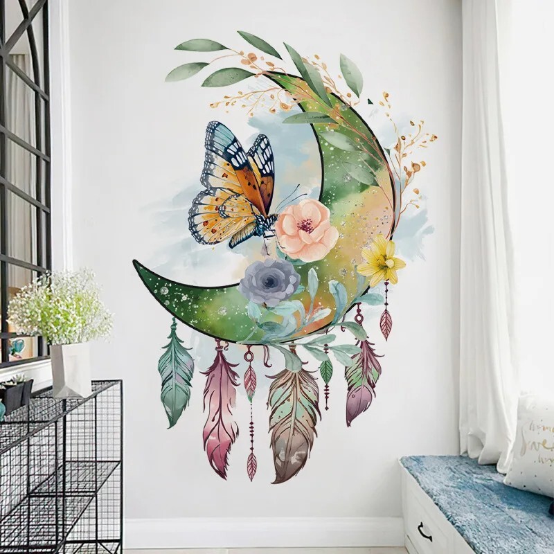 Removable Butterfly Flower Decal Wall Sticker Leave Art Vinyl Bedroom Home Decor