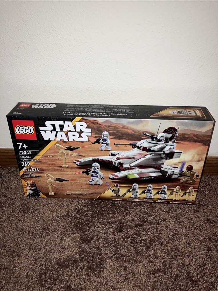 LEGO Star Wars Republic Fighter Tank 75342 262 Pieces Factory Sealed