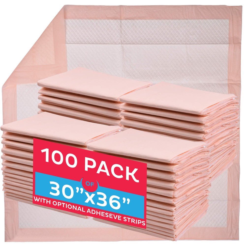 Disposable Underpads 30”x36”,Ultra Absorbent Chux Incontinence Bed Pads,100/Case