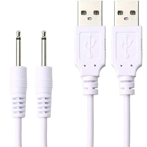 Accessonico 2-Pack Wand Charger Replacement DC Cord Set for Seamless Power Delivery