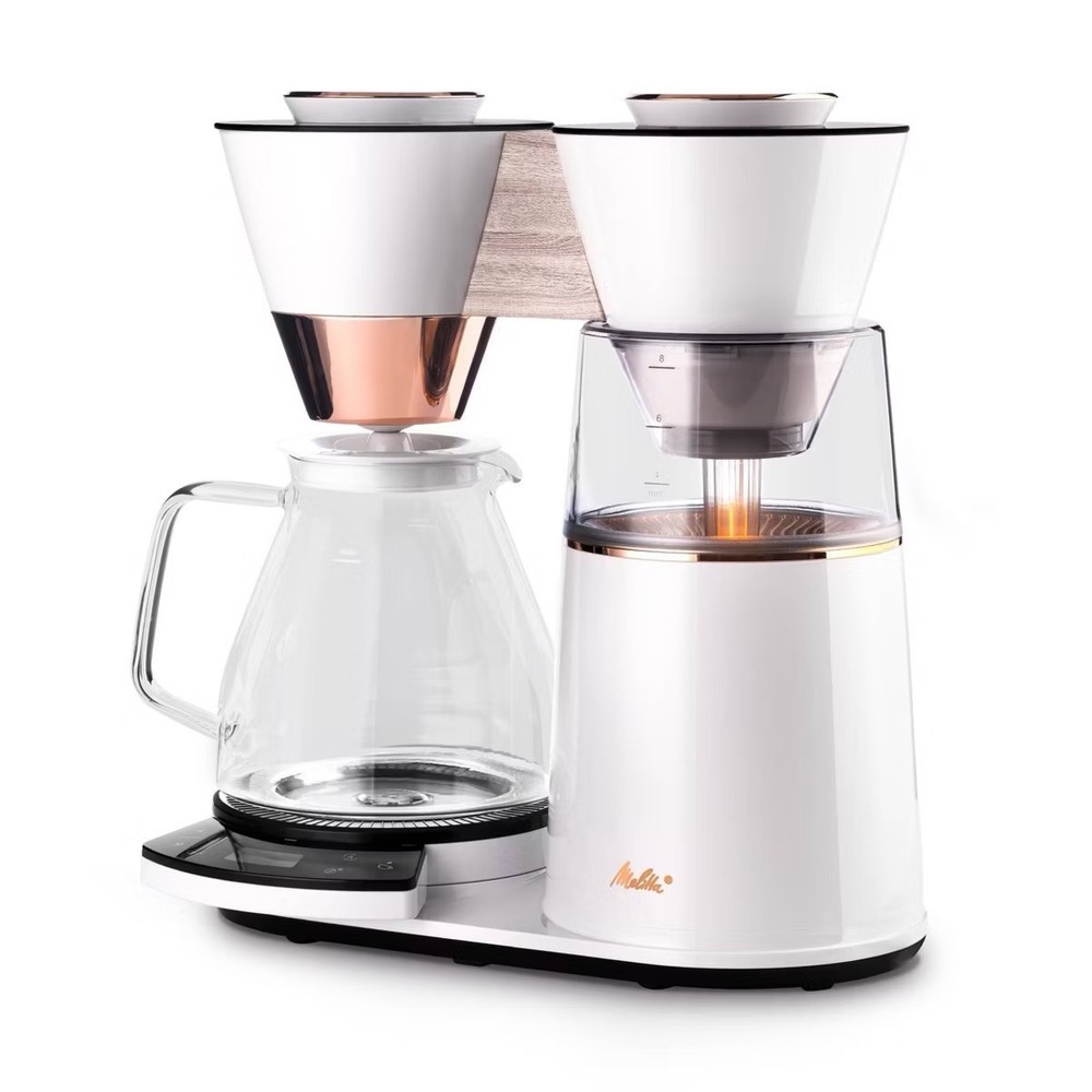 Melitta Vision 12 Cup Drip Coffeemaker with Revolving Dashboard Brown/Chrome