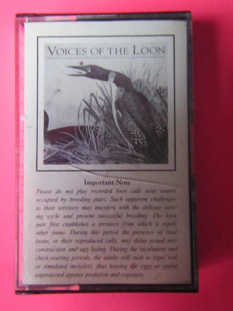 Voices of the Loon 1980 Cassette tape Nature/Loon calls free shipping-image