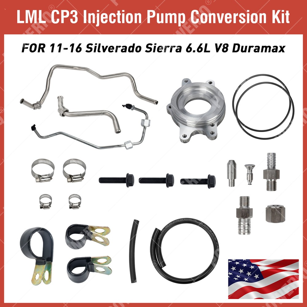 LML CP3 Injection Pump Conversion Kit FOR 11-16 Silverado Sierra 6.6L V8 Duramax
