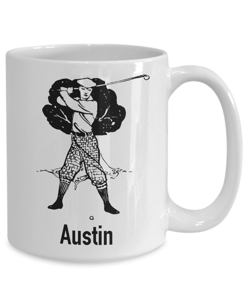 Custom Golf Coffee Mug for Grandpa – Personalized Father's Day Gift Idea-image