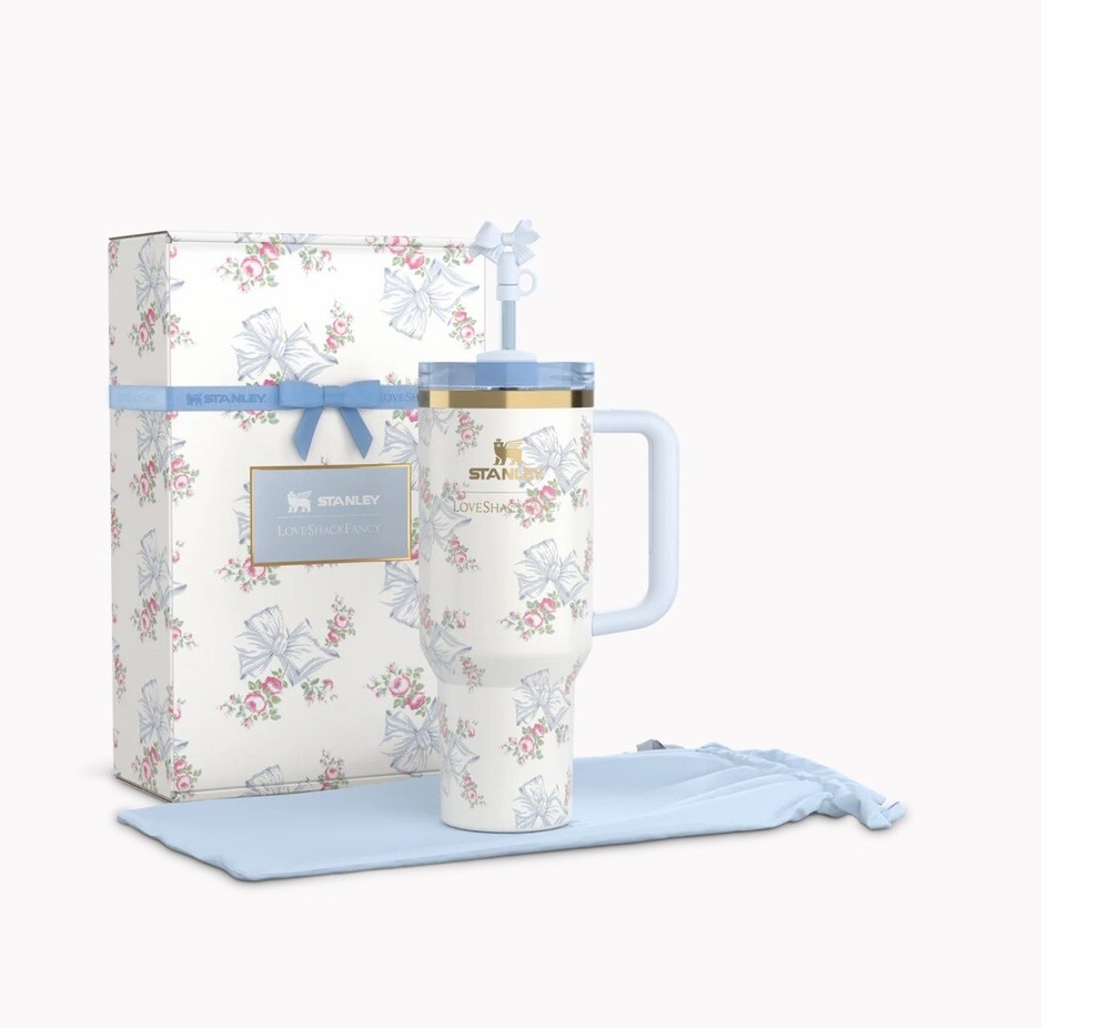 Stanley x Love Shack Fancy Tumbler 40oz Preorder Rosa Beaux Blue Order Confirmed