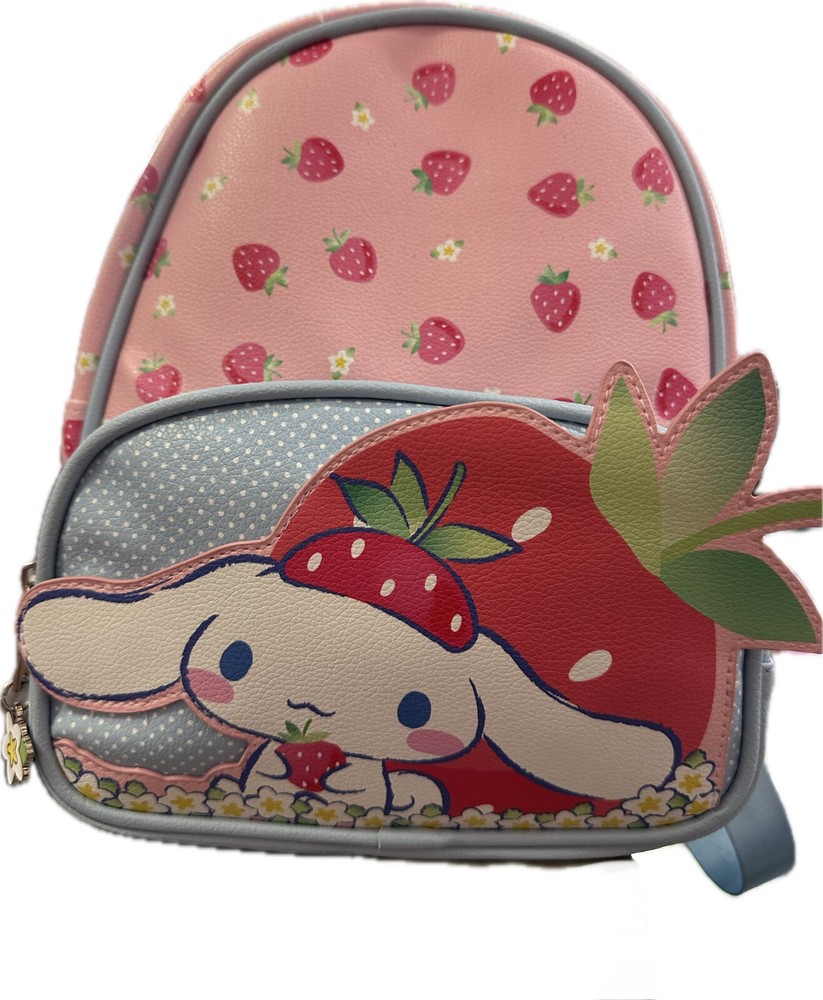 Hello Kitty Cinnamoroll Strawberry Mini Backpack 11 Inch Pu Leather Deluxe Bag