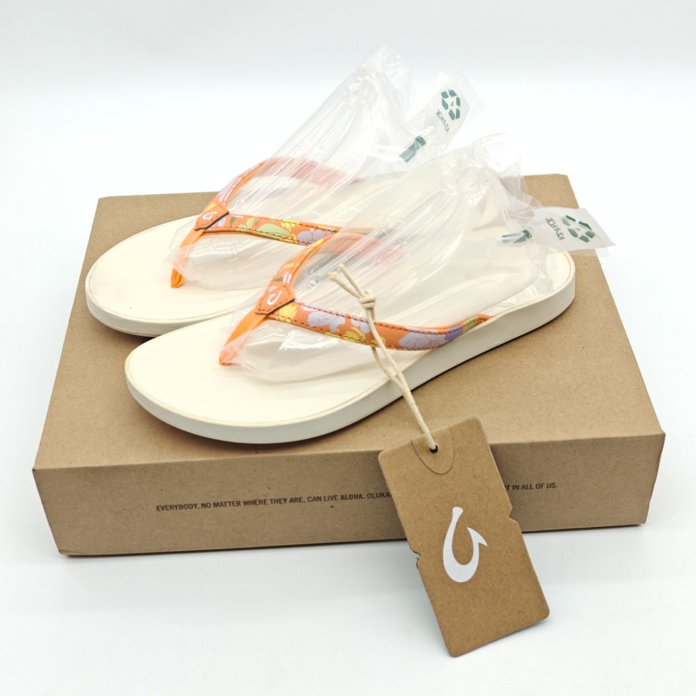 OLUKAI Women's Puawe Sandal 20498-ZXWS Flower SZ 5/6