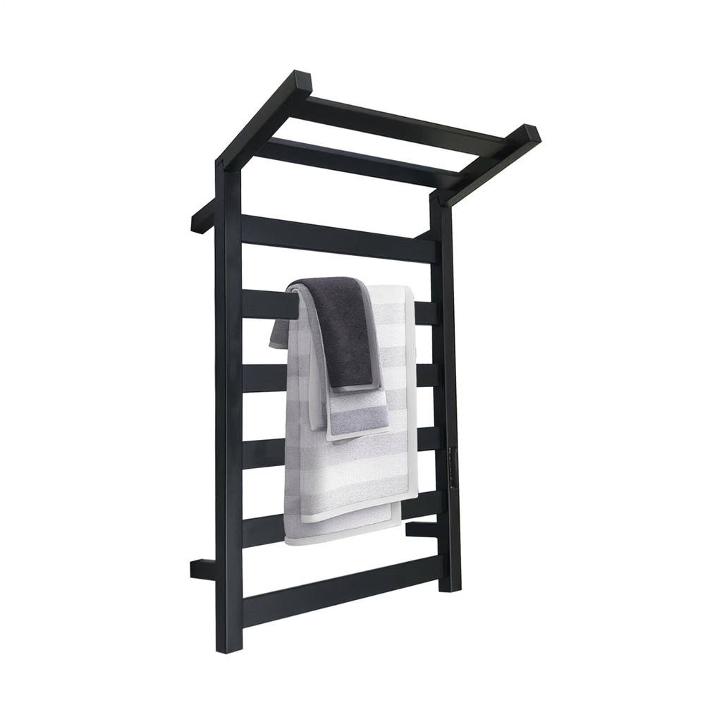 Stainless Steel Electric Heated Towel Warmer Rack with 8-10 Bars for Bathroom