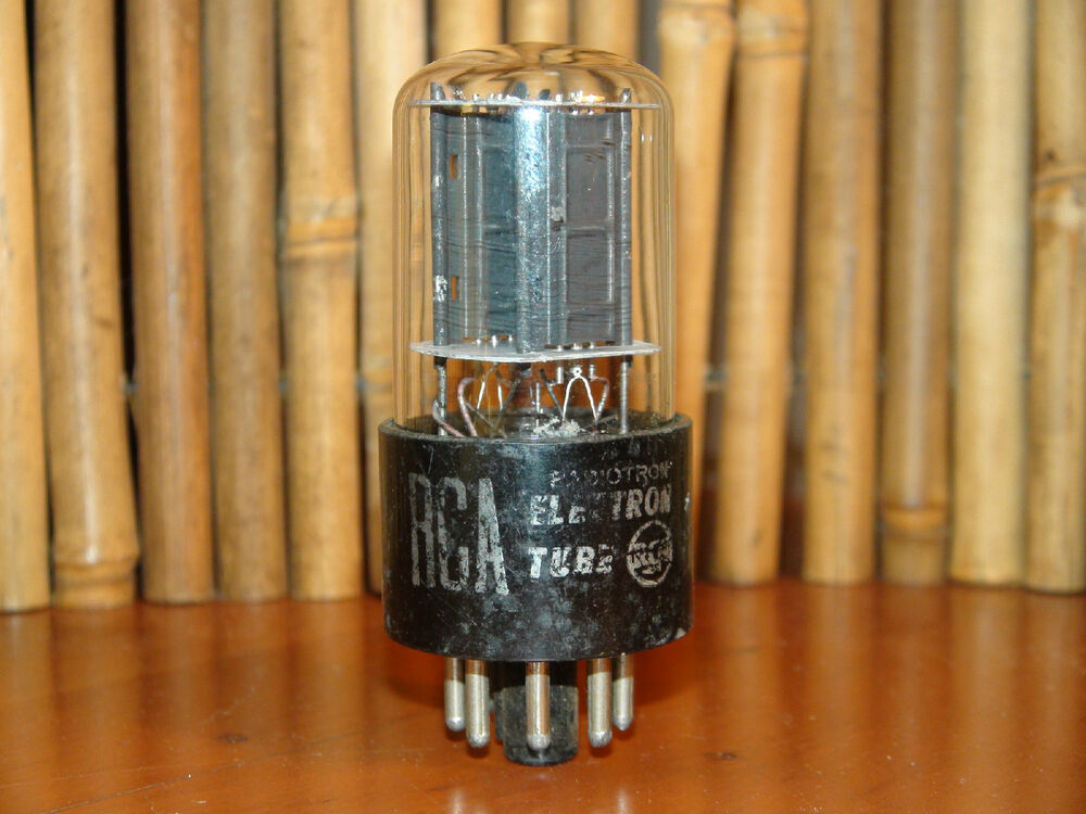 Vintage RCA 6SN7 GTB Blackplates Vacuum Tube