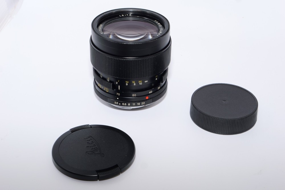 Leica Vario-Elmar-R 35-70mm F3.5  W. A. Zoom Lens. Japan. 3 CAM.  PARTS!  AS-IS!