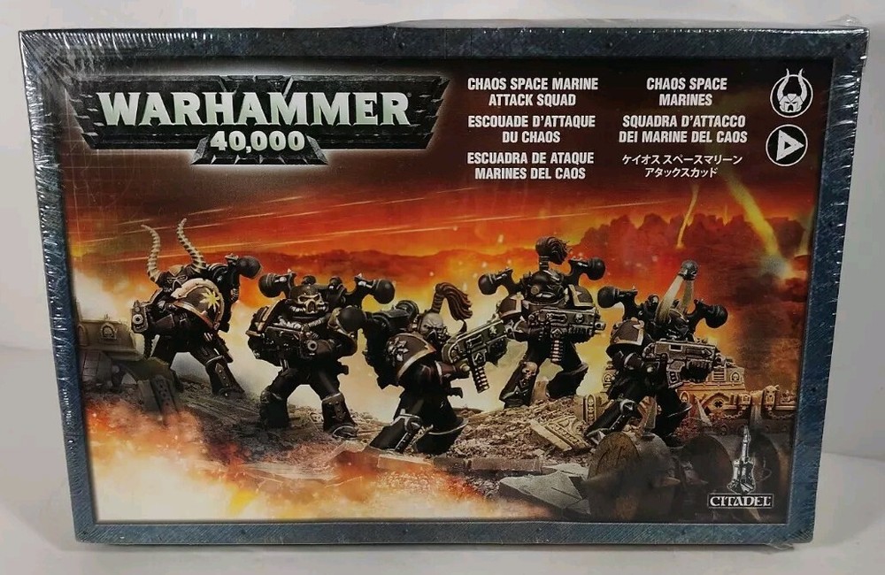 2007 Citadel Warhammer 40K Chaos Space Marines Attack Squad NIB Sealed