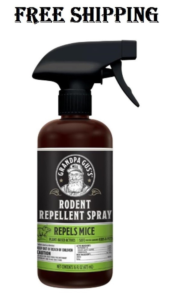 Grandpa Gus'S Rodent Repellent Spray, Peppermint & Cinnamon Oil, Prevents Mouse/