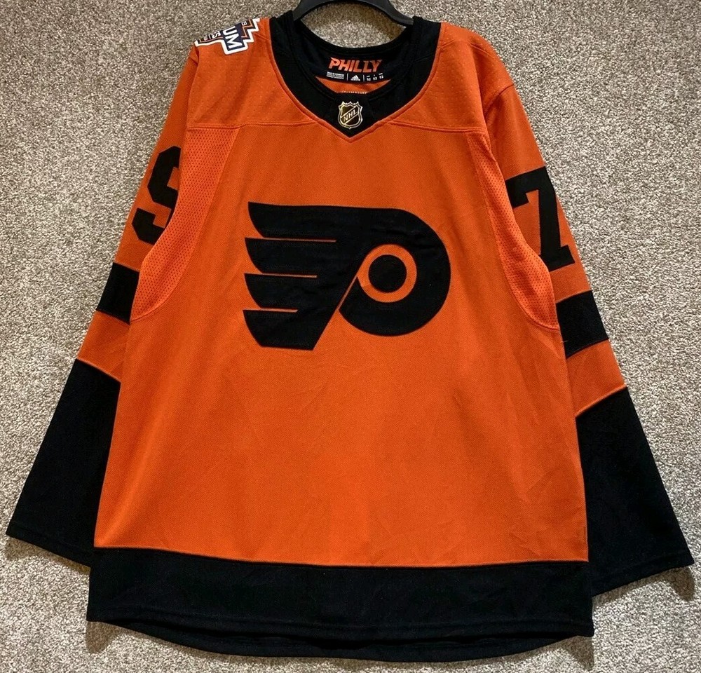 Adidas NHL Mens Philadelphia Flyers Carter Hart Stadium Series Jersey Size 52