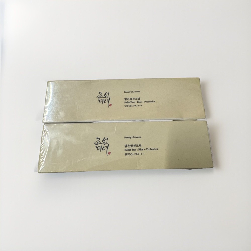 Beauty of Joseon Relief Sun Organic Sunscreen SPF 50 1.69 fl oz 2 Pack with Free Shipping