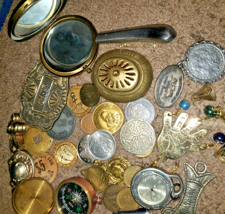 3 lb Junk Drawer Lot - Mixed Metal Smalls for Treasure Seekers FRT