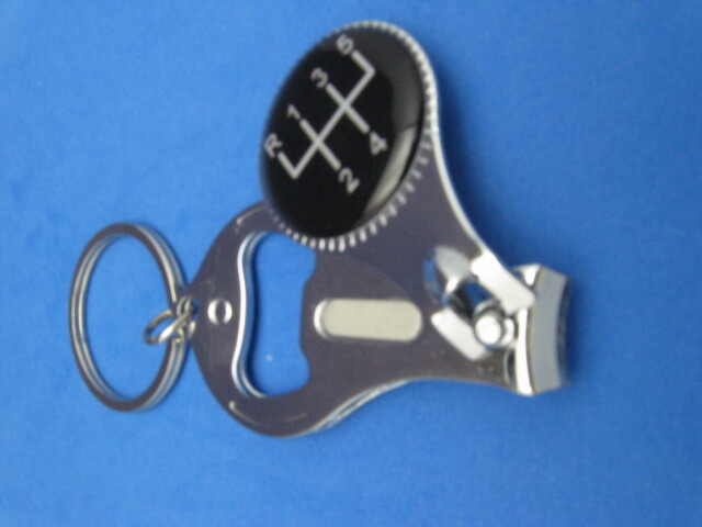 5-Speed Pattern Key Ring Nail Clipper with Bottle Opener #501