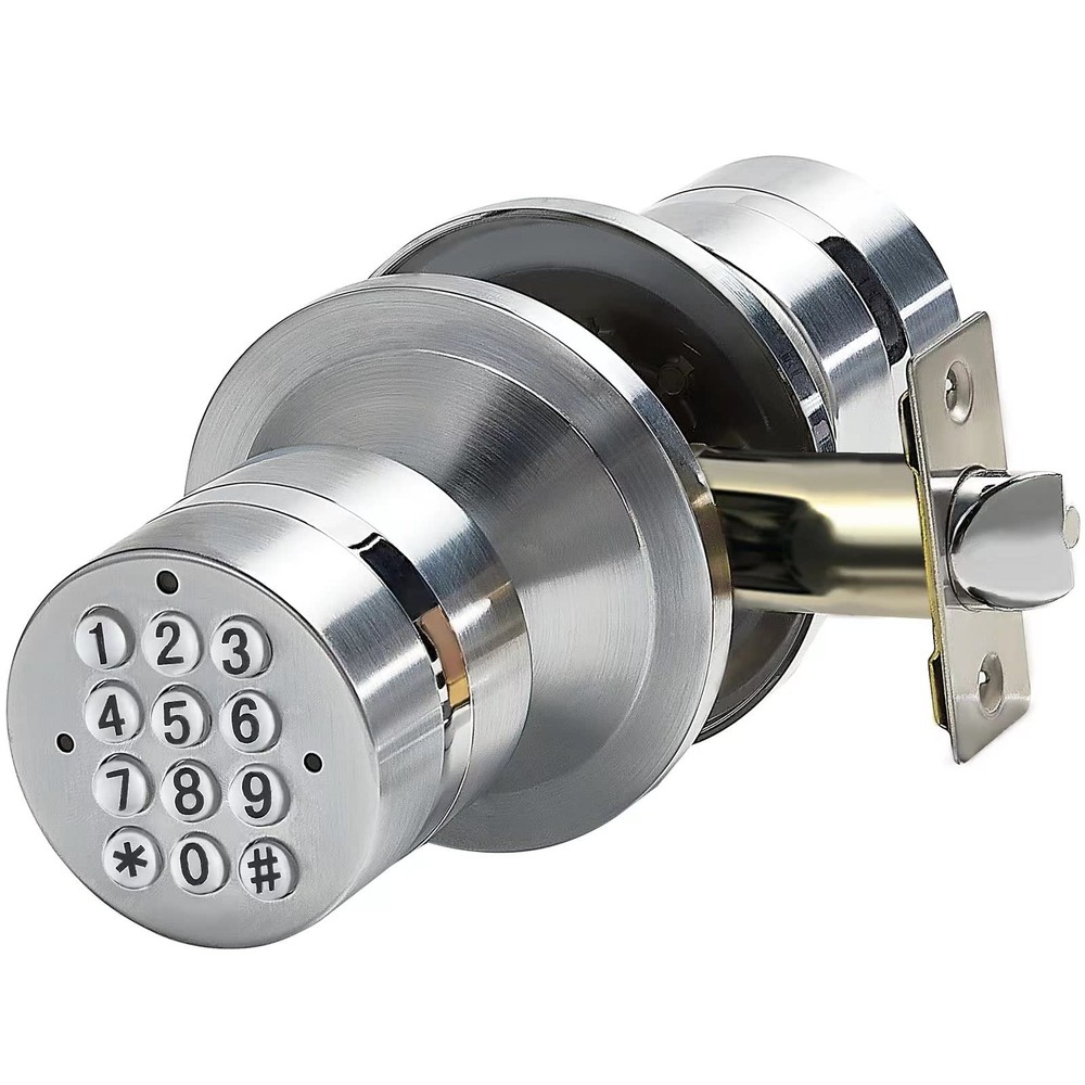 Smart Keyless Entry Door Knob with Keypad for Interior Doors