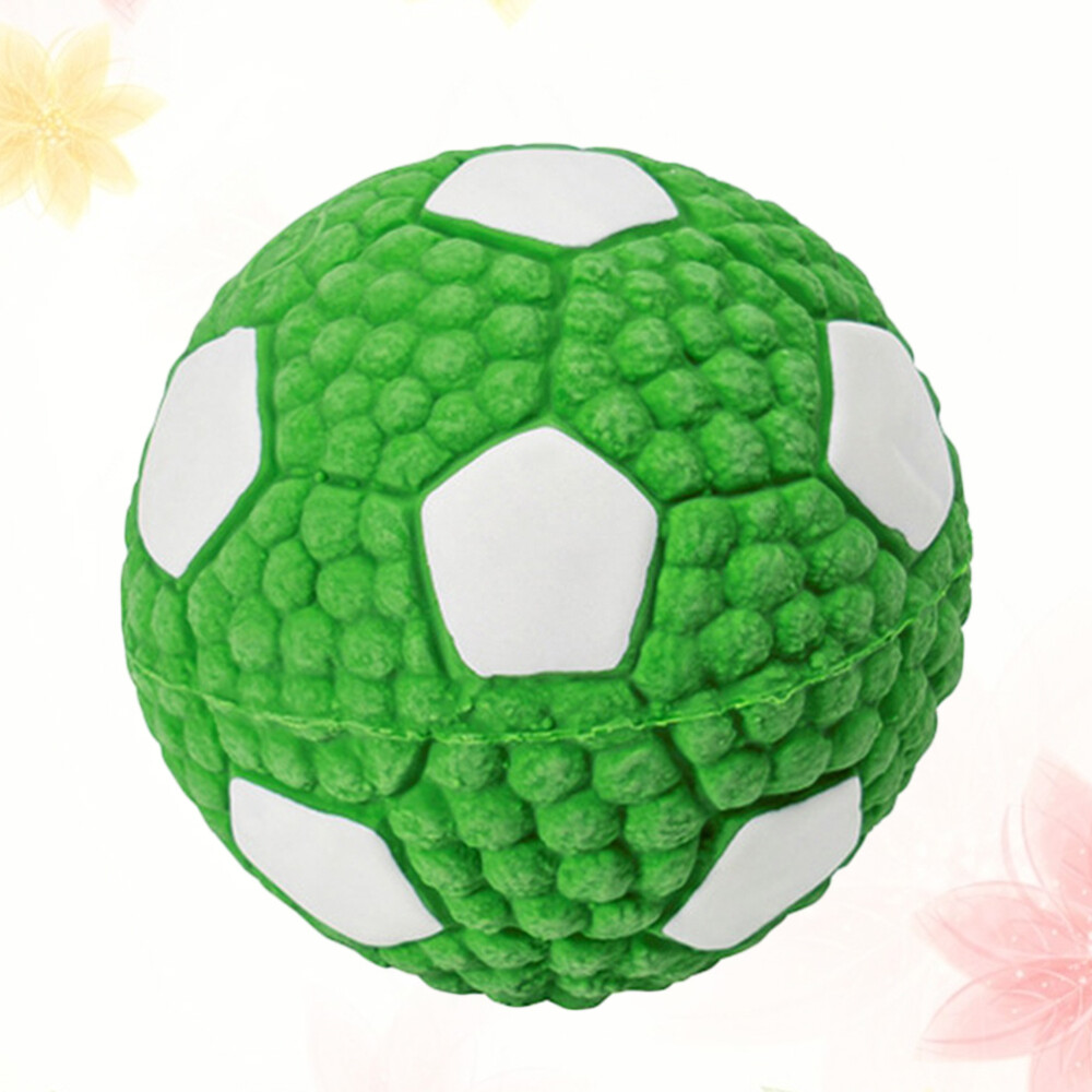 Soccer Ball Dog Toy Tough Squeaky Toys Plush Material Distracting