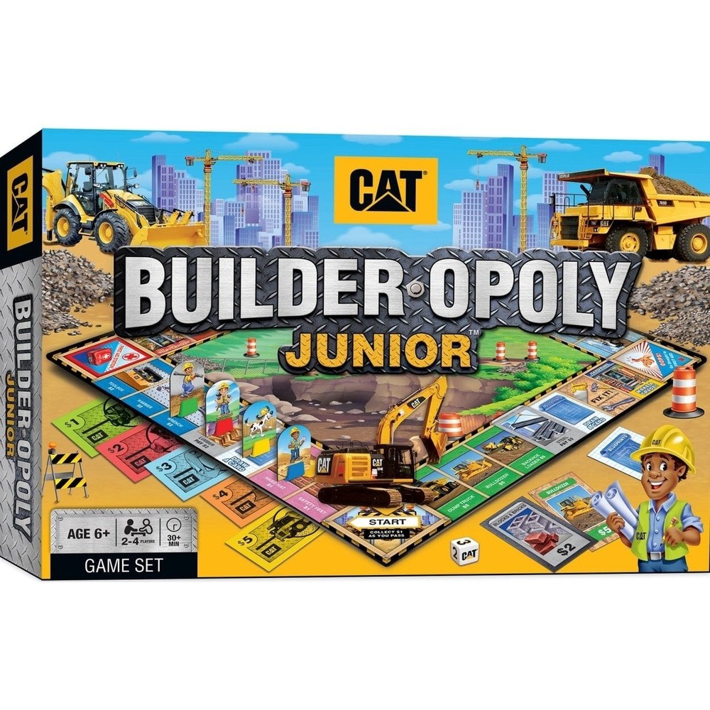 Cat Builder Opoly Junior Game Family Board Game For Kids And Adults