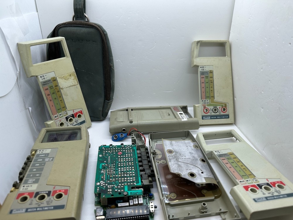 Vintage Fluke Digital Multimeter Parts and Pieces Lot