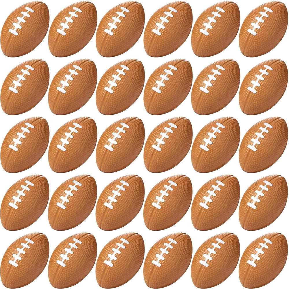 50 Pieces Football Stress Ball, Mini Foam Sports Ball, Foam Sports Ball for Scho