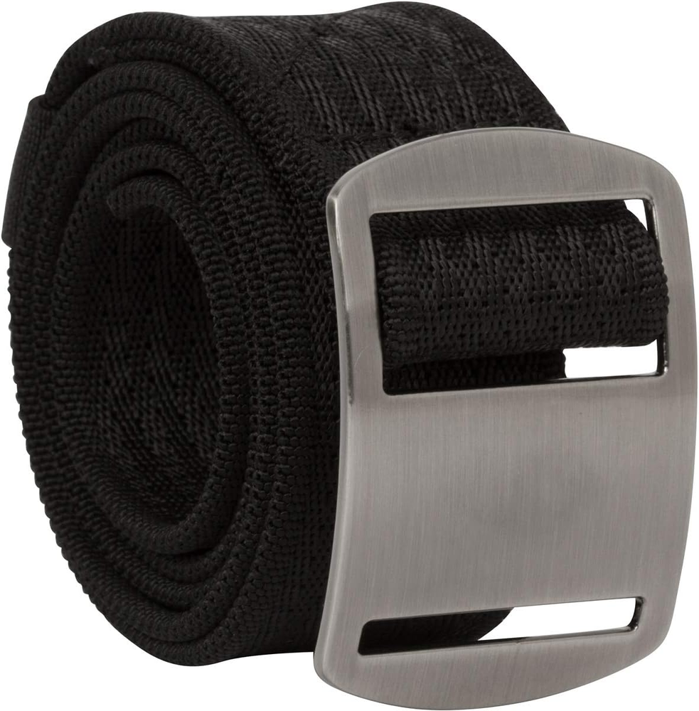 Battler Belt, Heavy-Duty Nylon Elastic Belt for Men, Rugged Metal Buckle