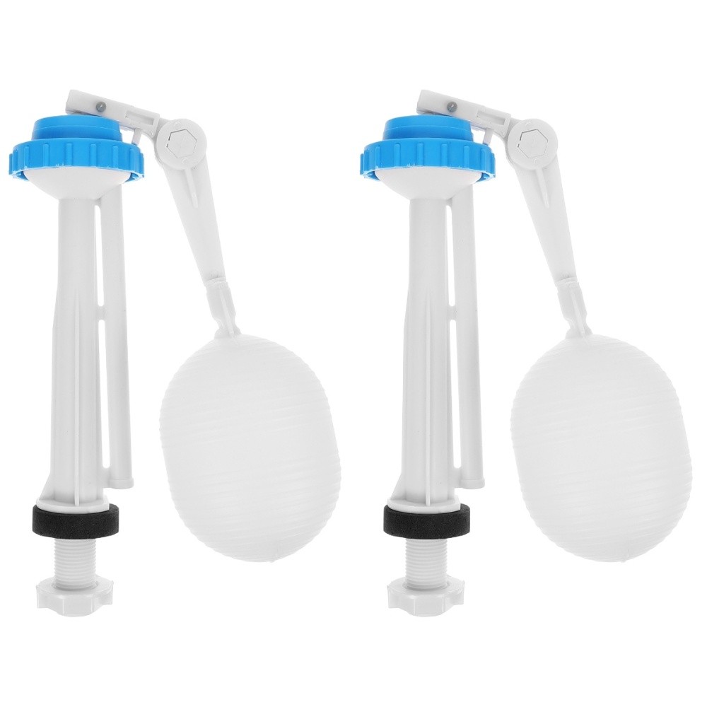 2-Pack Toilet Fill Valve Kit with Tank Float and Water Inlet Replacement Parts